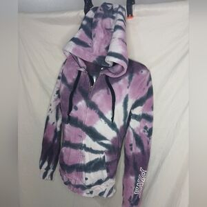 Victorias Secret "PINK" Womens Tie-Dye Hooded Zip-Up Hoodie Size XS